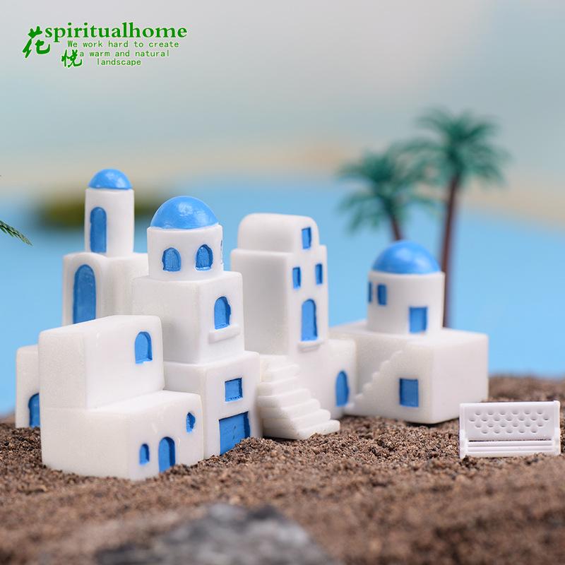 Phụ Kiện Tiểu Cảnh Tiểu cảnh nhà Địa Trung Hải trang trí chậu cây sáng tạo (ZC-973)