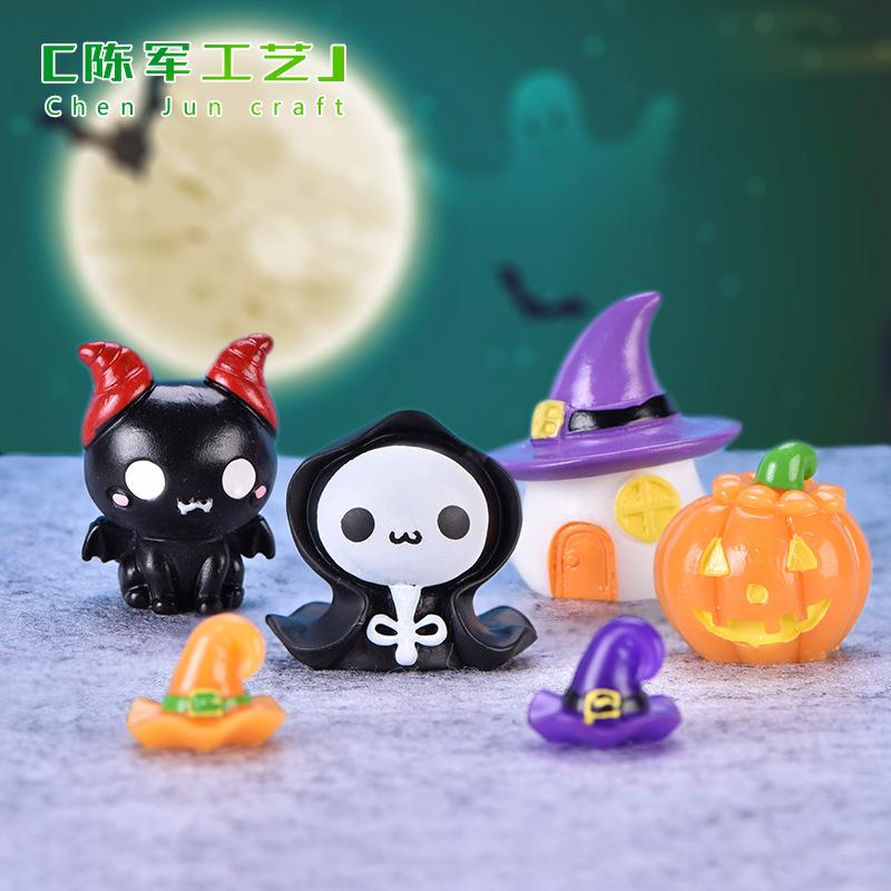 Phụ Kiện Tiểu Cảnh Tiểu cảnh bí ngô, ma cà rồng, Halloween móc khóa (ZC-69)