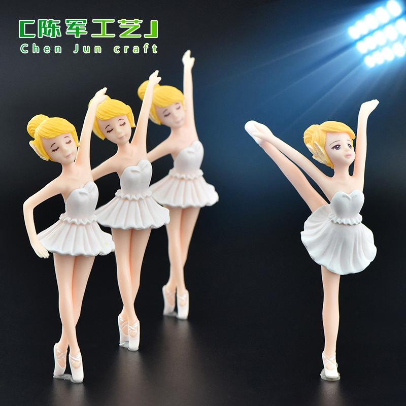 Phụ Kiện Tiểu Cảnh Móc khóa vũ công ba lê PVC trang trí tiểu cảnh rêu (ZC-895)