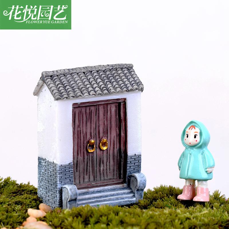 Phụ Kiện Tiểu Cảnh Tiểu cảnh cửa gạch xanh phong cách Zakka trang trí rêu (ZC-899)