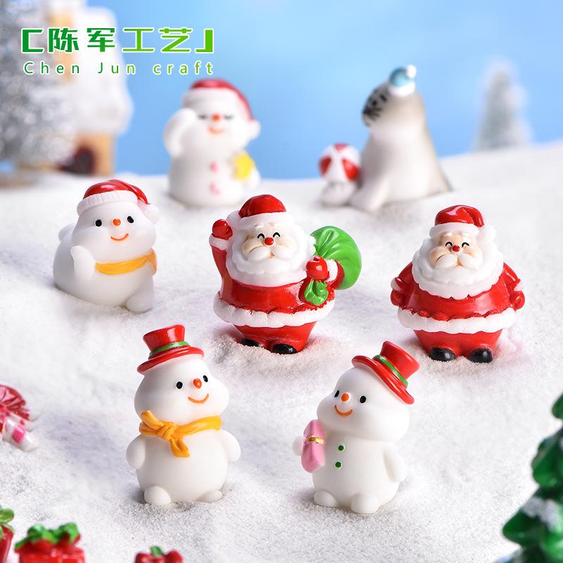 Phụ Kiện Tiểu Cảnh Tiểu cảnh người tuyết, ông già Noel và hải cẩu dễ thương (ZC-84)