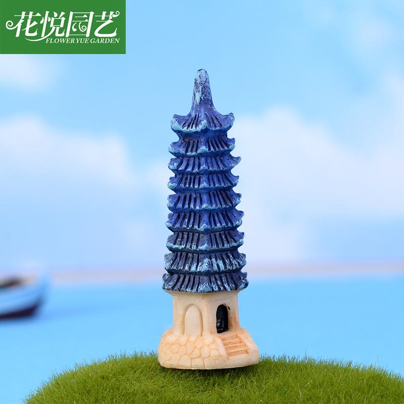 Phụ Kiện Tiểu Cảnh Tiểu cảnh tháp chín tầng mini trang trí bình sinh thái (ZC-1088)