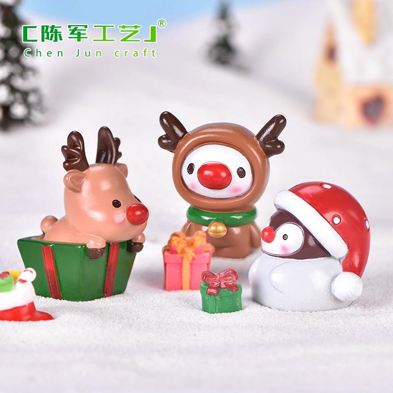 Phụ Kiện Tiểu Cảnh Tiểu cảnh yêu tinh Giáng Sinh, trang trí cây cảnh dễ thương mini (ZC-568)