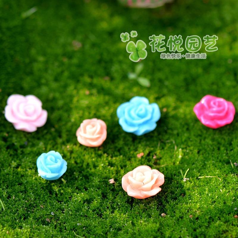Phụ Kiện Tiểu Cảnh Tiểu cảnh hoa hồng resin nhỏ DIY trang trí chậu cây (ZC-724)