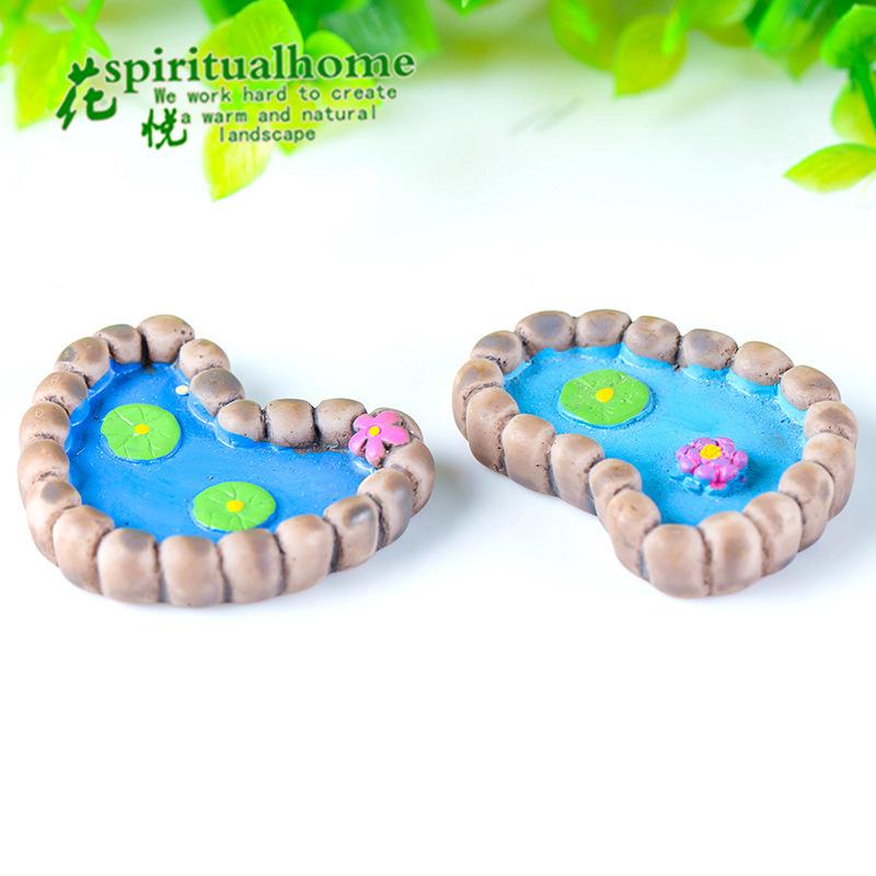 Phụ Kiện Tiểu Cảnh Tiểu cảnh hồ sen, phụ kiện trang trí chậu cây Zakka mini (ZC-280)