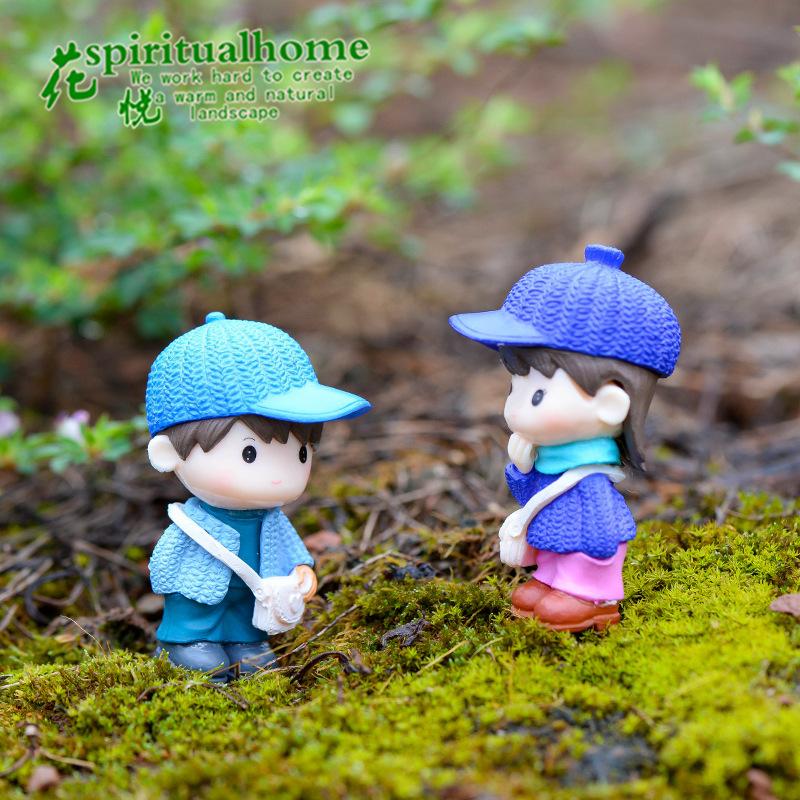 Phụ Kiện Tiểu Cảnh Tiểu cảnh cặp đôi túi len mini trang trí bánh DIY phong cách Zakka (ZC-1073)