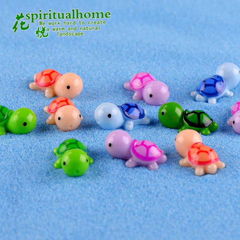Phụ Kiện Tiểu Cảnh Tiểu cảnh rùa năm màu, lọ cây DIY, quà tặng sáng tạo (ZC-44)