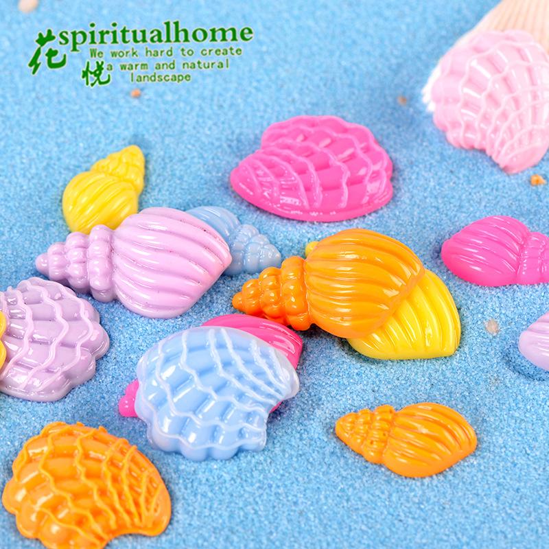 Phụ Kiện Tiểu Cảnh Ốc biển resin DIY trang trí điện thoại phong cách biển (ZC-648)