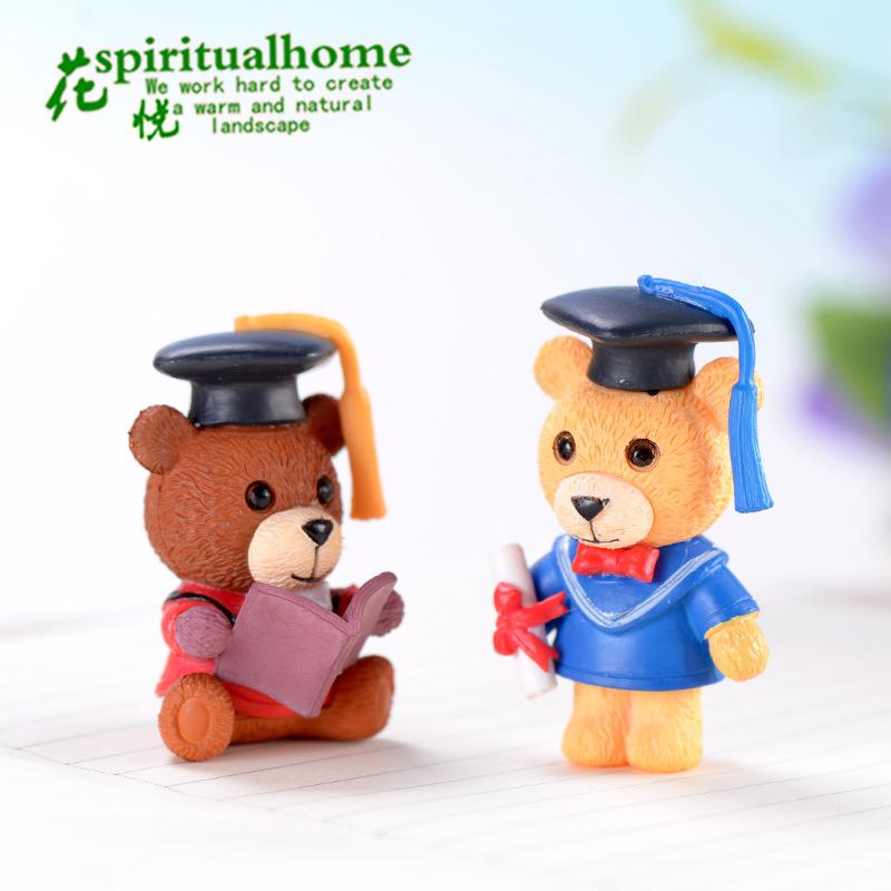 Phụ Kiện Tiểu Cảnh Tiểu cảnh gấu tiến sĩ mini trang trí nhà búp bê và xe (ZC-1185)