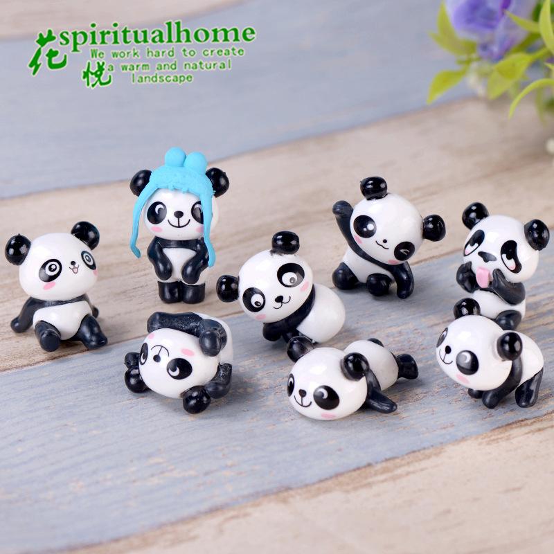 Phụ Kiện Tiểu Cảnh Tiểu cảnh gấu nằm và gấu panda trang trí chậu cây (ZC-650)