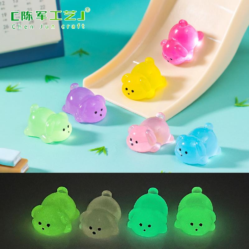 Phụ Kiện Tiểu Cảnh Tiểu cảnh cún mập phát sáng DIY, phụ kiện tiểu cảnh mini garden treo bàn resin cute (ZC-1403)