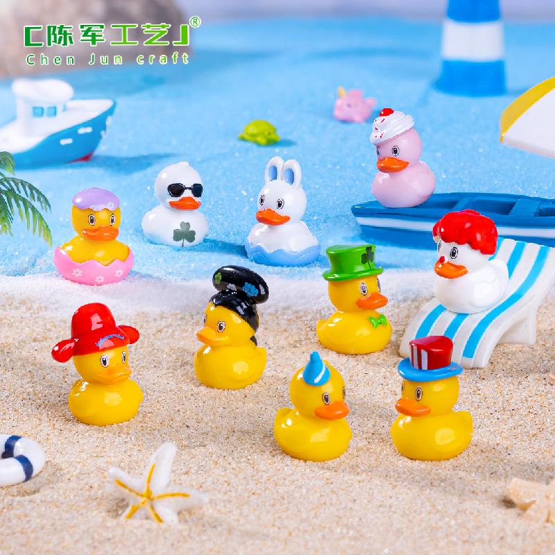 Phụ Kiện Tiểu Cảnh Tiểu cảnh vịt vàng biến hóa DIY, phụ kiện tiểu cảnh mini resin treo bàn garden đáng yêu cute (ZC-1456)