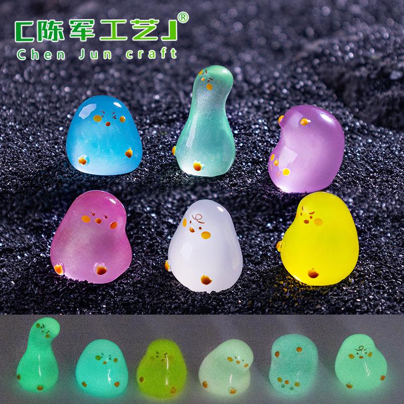 Phụ Kiện Tiểu Cảnh Tiểu cảnh vịt trắng vui nhộn phát sáng DIY, phụ kiện tiểu cảnh mini blind bag treo bàn resin cute (ZC-1483)