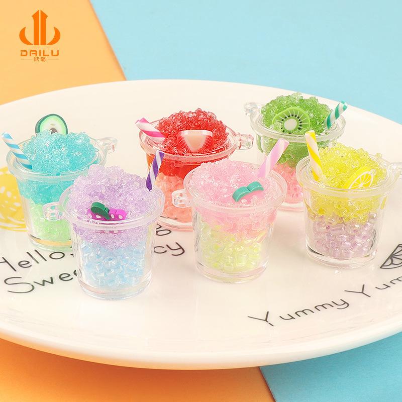 Charm LaBuBu Charm ly đá hai màu phát sáng DIY tiểu cảnh (FF-208)