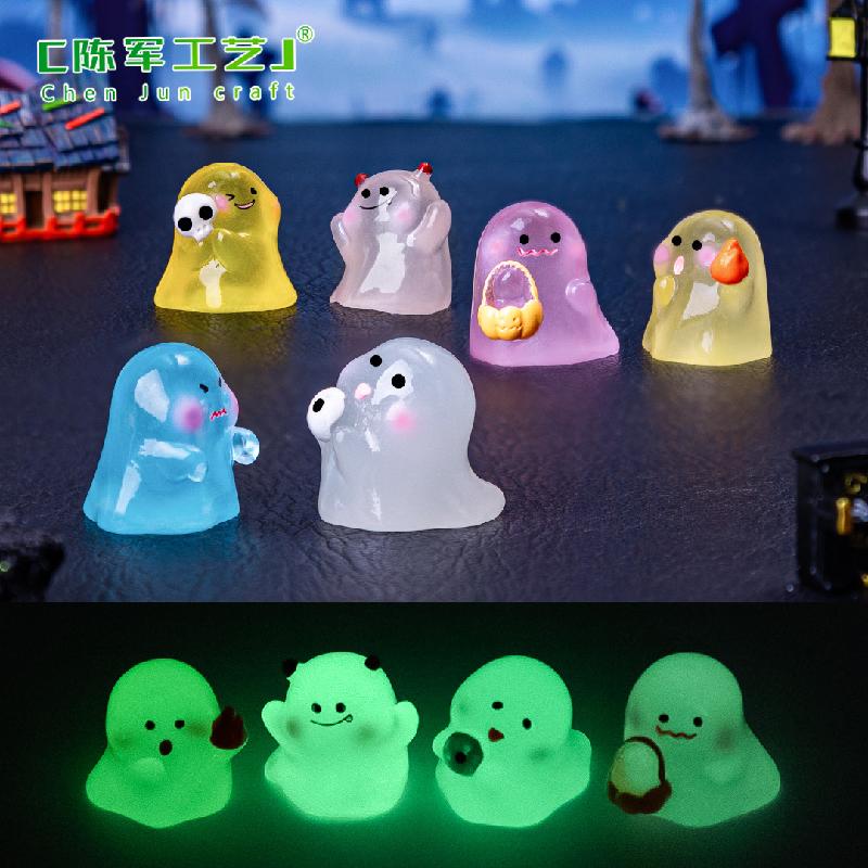 Phụ Kiện Tiểu Cảnh Tiểu cảnh ma phát sáng Halloween, phụ kiện trang trí mini (ZC-399)
