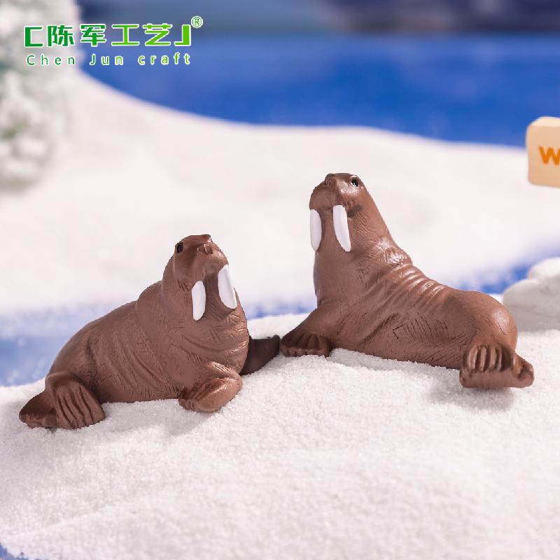 Phụ Kiện Tiểu Cảnh Tiểu cảnh hải tượng thực tế DIY, phụ kiện tiểu cảnh mini resin beach treo bàn garden đáng yêu cute (ZC-1490)