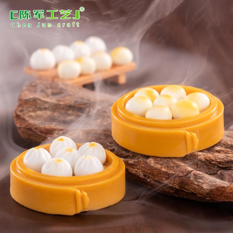 Phụ Kiện Tiểu Cảnh Tiểu cảnh điểm tâm bánh bao, phụ kiện trang trí bàn mini (ZC-392)