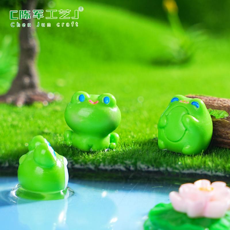 Phụ Kiện Tiểu Cảnh Tiểu cảnh ếch mắt to DIY, phụ kiện tiểu cảnh mini fish tank resin treo bàn garden đáng yêu cute (ZC-1481)