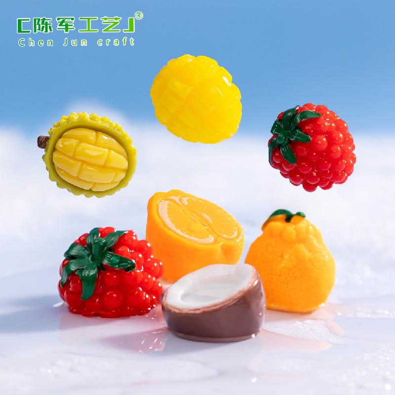 Phụ Kiện Tiểu Cảnh Tiểu cảnh trái cây dâu và sầu riêng, phụ kiện trang trí DIY (ZC-374)