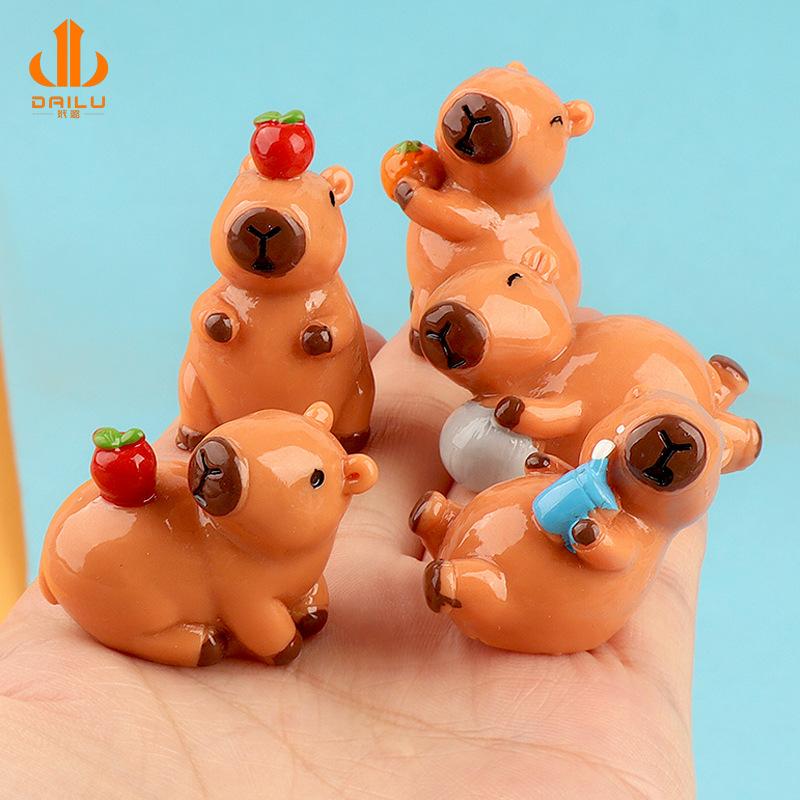 Charm LaBuBu Charm chuột nước Capybara DIY tiểu cảnh (FF-263)