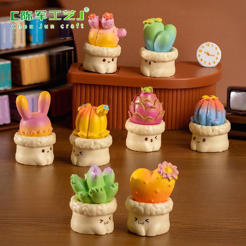 Phụ Kiện Tiểu Cảnh Tiểu cảnh xương rồng mini, trang trí cây cảnh bàn làm việc (ZC-87)