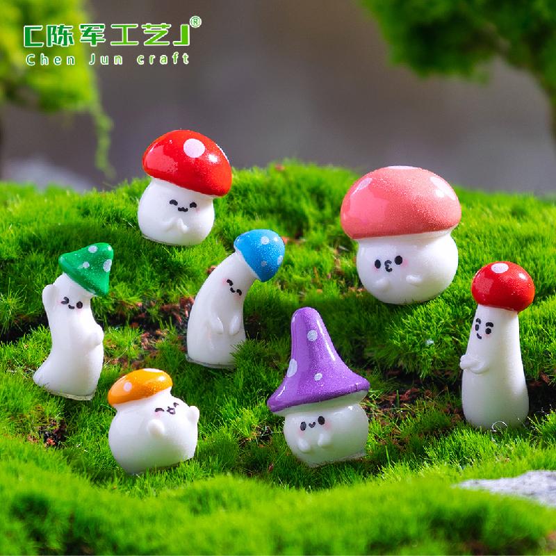 Phụ Kiện Tiểu Cảnh Tiểu cảnh nấm nghiêng đáng yêu DIY, phụ kiện tiểu cảnh mini bàn treo, garden cute (ZC-1095)