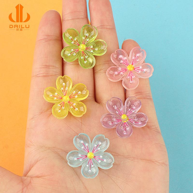 Charm LaBuBu 新款樱花diy材料包奶油胶手机壳树脂饰品配件手工自制滴胶