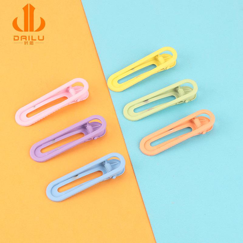 Charm LaBuBu ins风糖果色发夹女侧边鸭嘴夹2022年新款网红发卡夹子刘海夹头饰