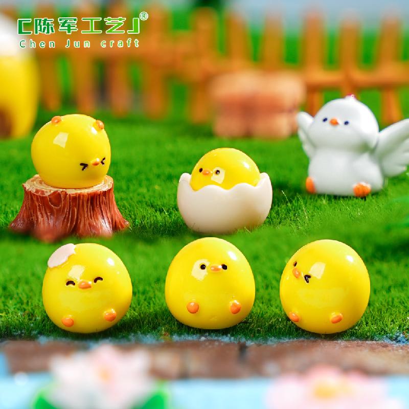 Phụ Kiện Tiểu Cảnh Tiểu cảnh gà con DIY, phụ kiện tiểu cảnh mini xe bàn đáng yêu, cute và thu nhỏ (ZC-841)