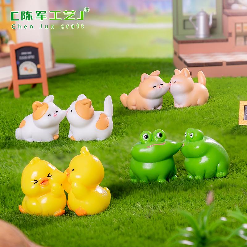 Phụ Kiện Tiểu Cảnh Tiểu cảnh ếch dễ thương, phụ kiện trang trí nhà búp bê mini (ZC-405)