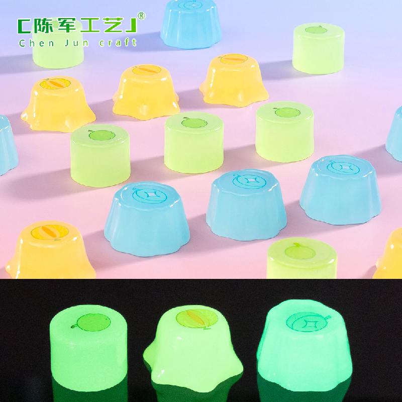 Phụ Kiện Tiểu Cảnh Tiểu cảnh bánh pudding trái cây phát sáng mini DIY (ZC-1234)