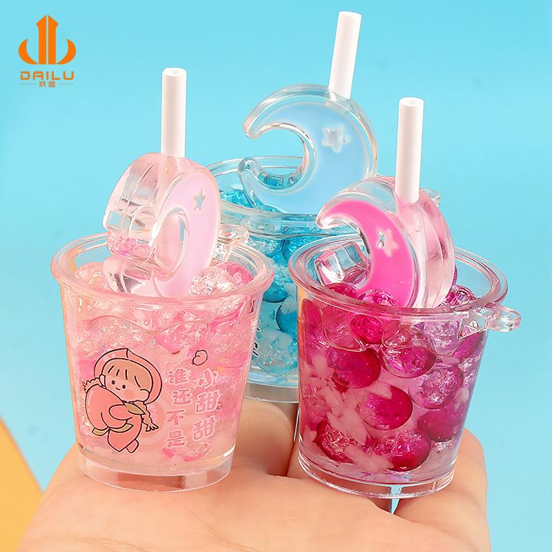 Charm LaBuBu 新款冰桶夜光月亮碎碎冰杯 diy钥匙扣挂件车载摆件小夜灯饰品配件