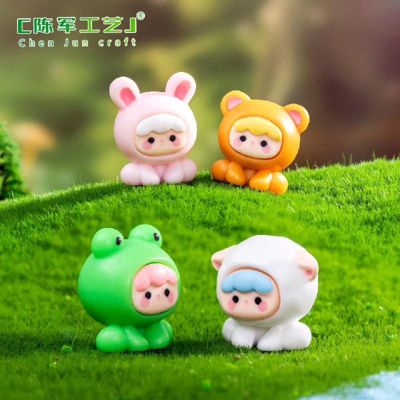 Phụ Kiện Tiểu Cảnh Tiểu cảnh động vật và người, phụ kiện trang trí bàn làm việc (ZC-352)