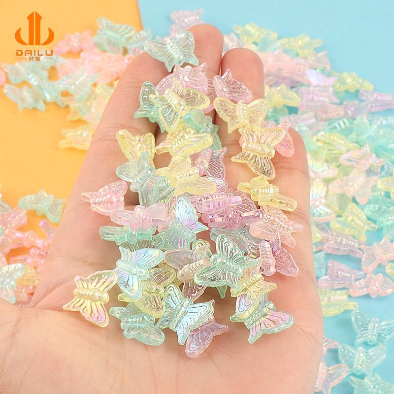 Charm LaBuBu Charm bướm trong suốt DIY trang trí dây đeo (FF-327)