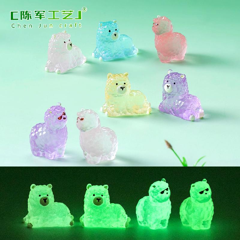 Phụ Kiện Tiểu Cảnh Tiểu cảnh lạc đà đeo kính phát sáng trang trí xe DIY (ZC-850)