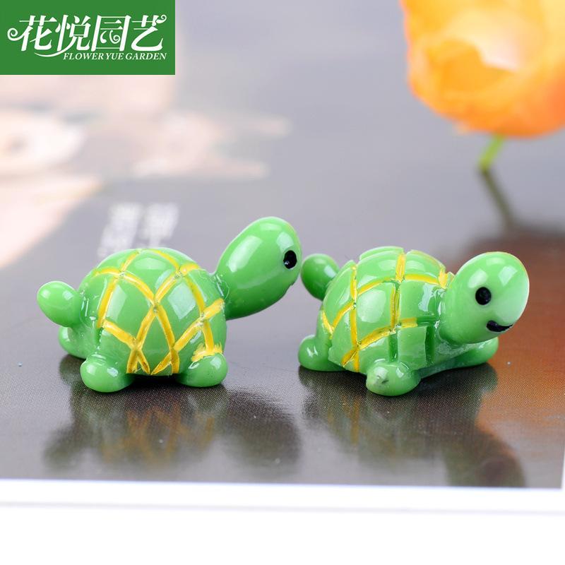 Phụ Kiện Tiểu Cảnh Tiểu cảnh rùa xanh đáng yêu DIY, phụ kiện tiểu cảnh mini resin treo bàn garden đáng yêu cute (ZC-1474)