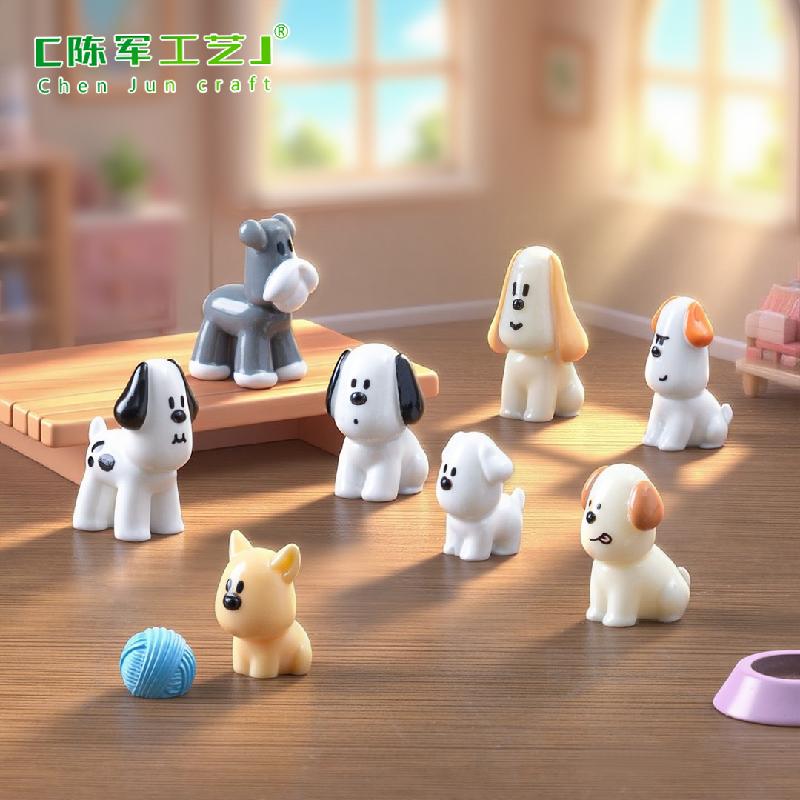 Phụ Kiện Tiểu Cảnh Tiểu cảnh cún con dễ thương, búp bê DIY, phụ kiện xe hơi bàn tiểu cảnh mini (ZC-501)