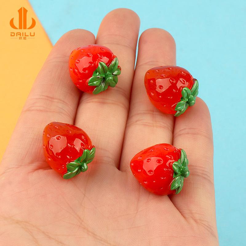 Charm LaBuBu Charm dâu 3D phát sáng DIY vỏ điện thoại & chìa khóa (FF-110)