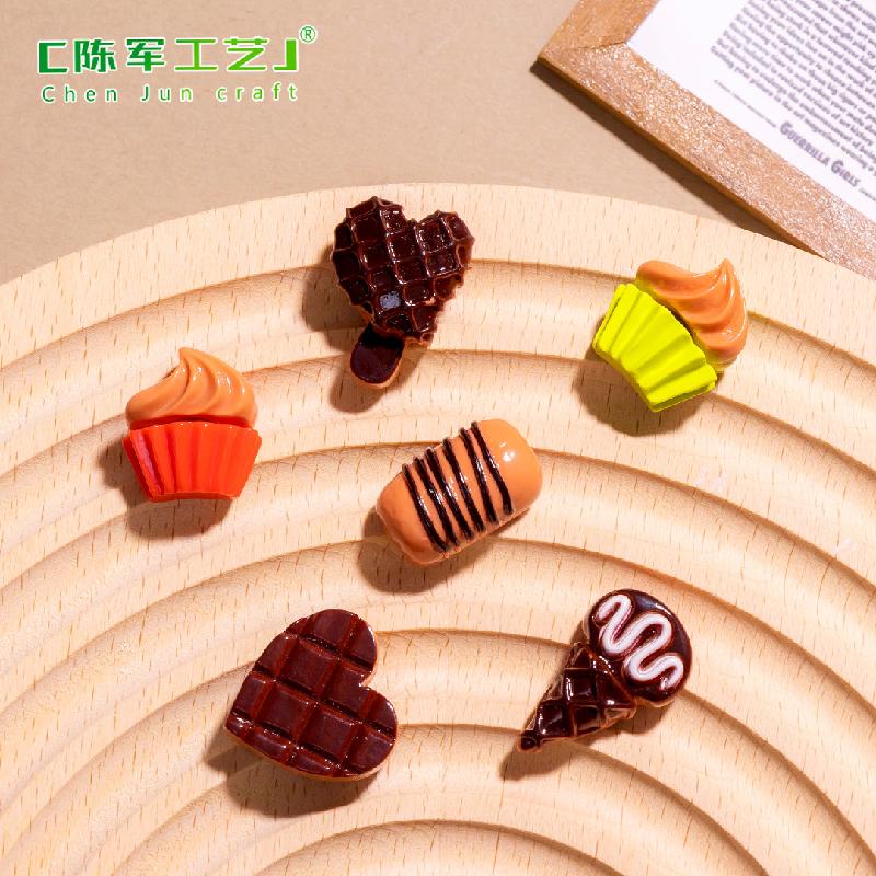 Phụ Kiện Tiểu Cảnh Tiểu cảnh bánh mì và chocolate DIY trang trí ốp điện thoại (ZC-794)