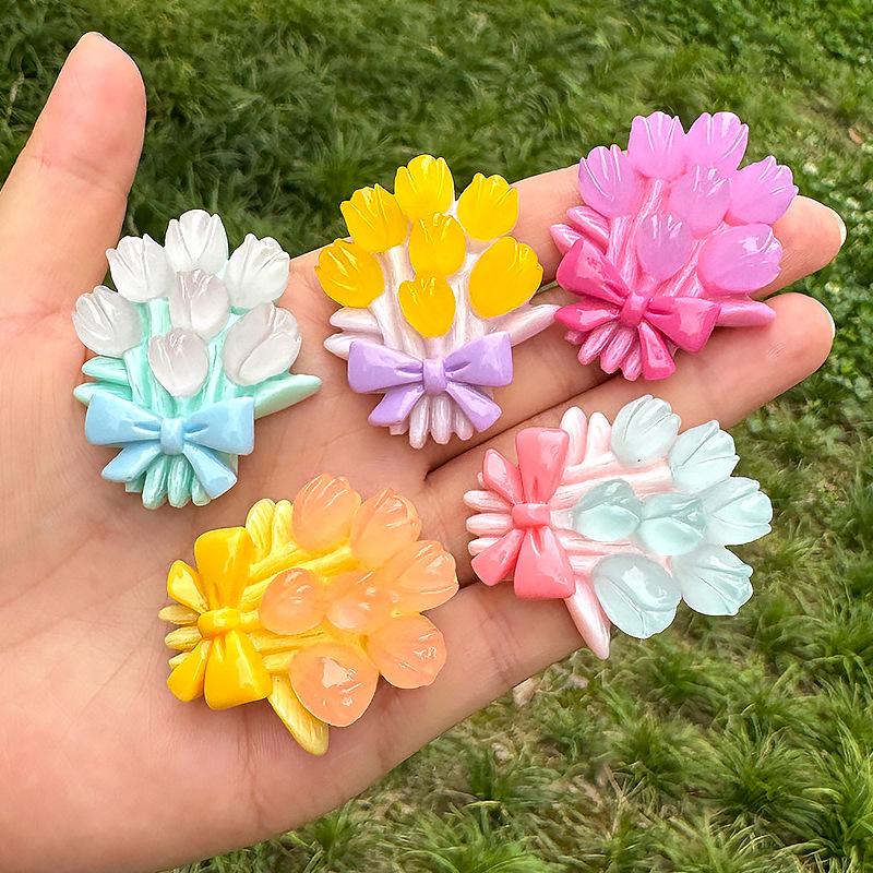 Charm LaBuBu 新款夜光花束饰品树脂配件奶油胶手机壳手链diy挂坠手工配饰