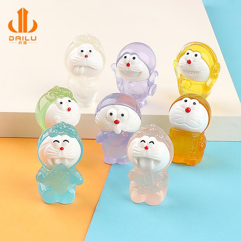 Charm LaBuBu 新款夜光公仔diy饰品树脂配件奶油胶手机壳发夹材料摆件批发