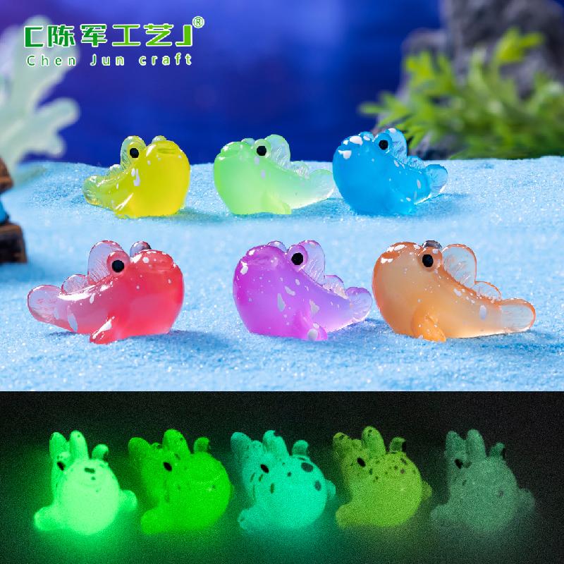 Phụ Kiện Tiểu Cảnh Tiểu cảnh cá phát sáng DIY, phụ kiện tiểu cảnh mini biển cát đáng yêu, dễ thương (ZC-898)