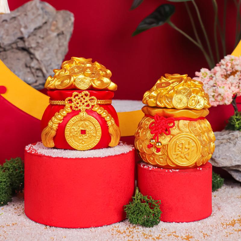 Phụ Kiện Tiểu Cảnh Tượng túi tài lộc trang trí xe, bàn làm việc, món quà vui nhộn (BS-48)