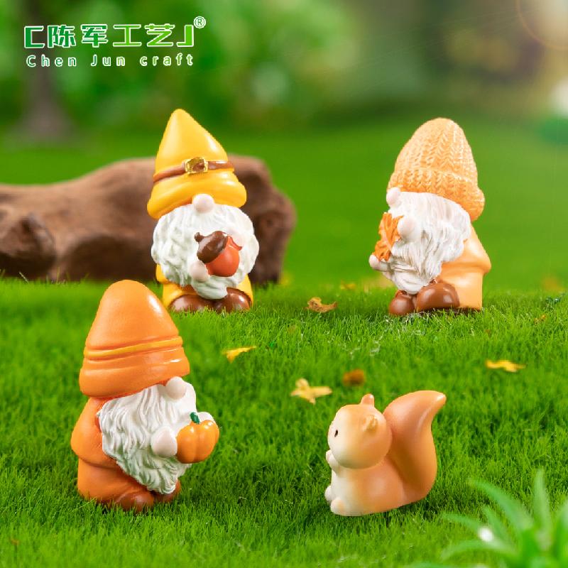 Phụ Kiện Tiểu Cảnh Tiểu cảnh chú lùn thu hoạch mùa thu, DIY, phụ kiện tiểu cảnh mini (ZC-695)