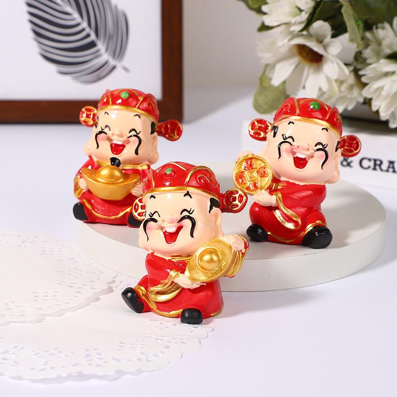 Phụ Kiện Tiểu Cảnh Tượng thần tài size nhỏ, thần tài, di lặc (BS-45)