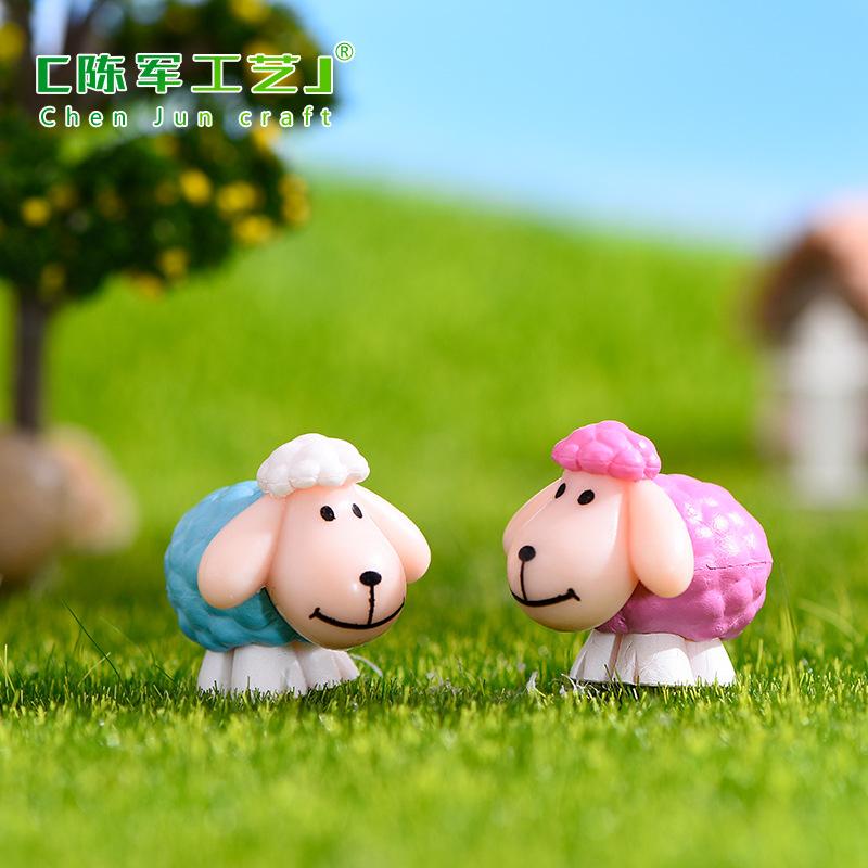 Phụ Kiện Tiểu Cảnh Tiểu cảnh cừu có tai dài mini trang trí chậu cây DIY (ZC-1208)