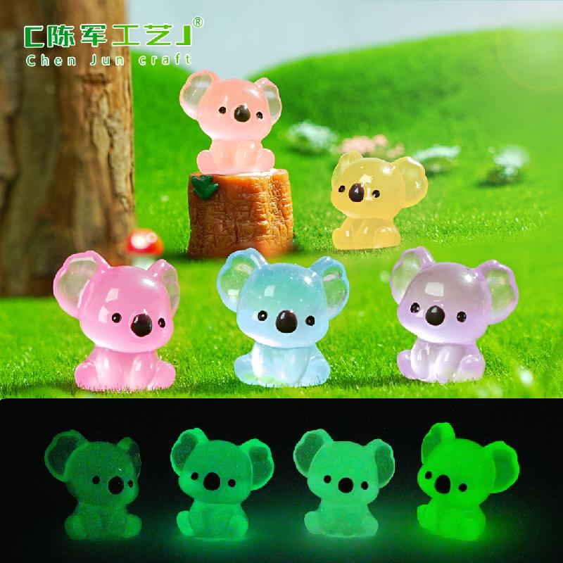 Phụ Kiện Tiểu Cảnh Tiểu cảnh koala phát sáng DIY, phụ kiện tiểu cảnh mini bàn treo đáng yêu, cute (ZC-1042)