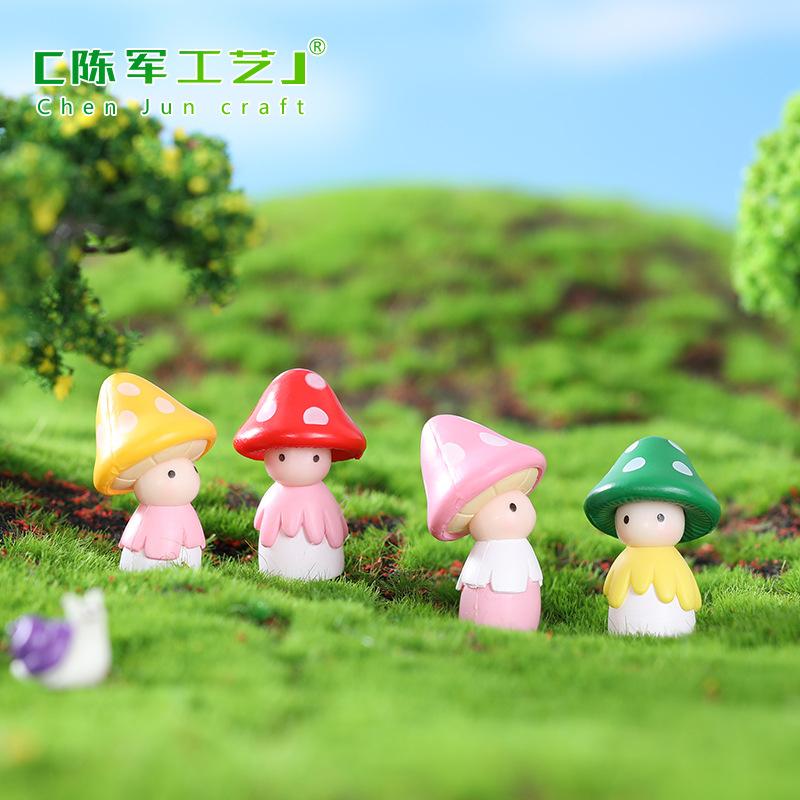 Phụ Kiện Tiểu Cảnh Tiểu cảnh cô gái nấm trang trí bàn và chậu cây DIY (ZC-763)