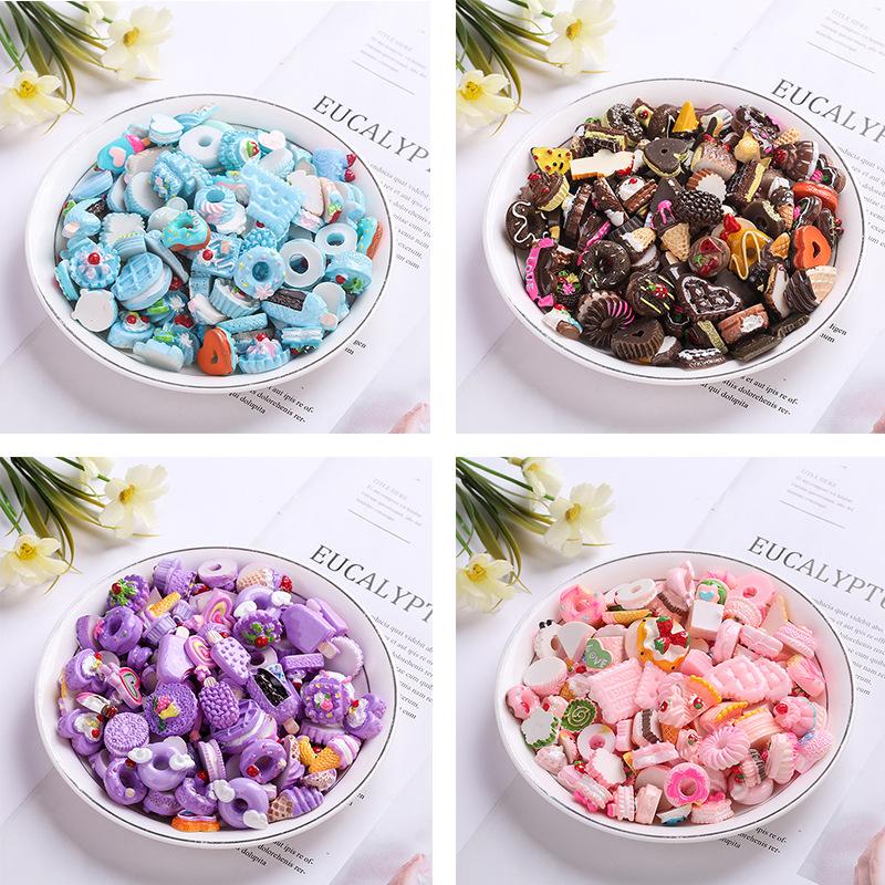 Charm LaBuBu 福袋食玩蛋糕仿真奶油手机diy饰品配件盲盒散件材料新款树脂配件