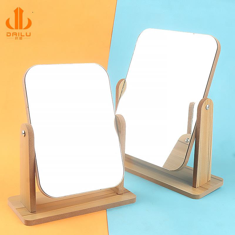 Charm LaBuBu diy化妆镜ins风网红款可旋转桌面家用可立宿舍学生梳妆镜双面镜子